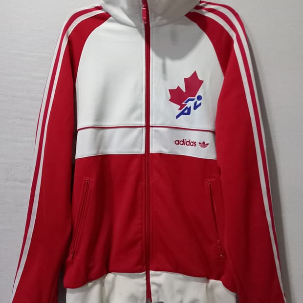 아디다스 희귀 캐나다 트랙탑 저지 져지집업 100/L