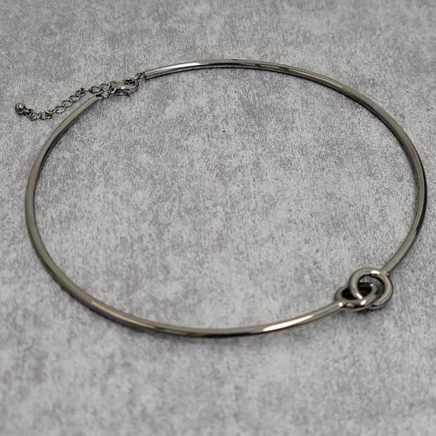 metal bangle necklace