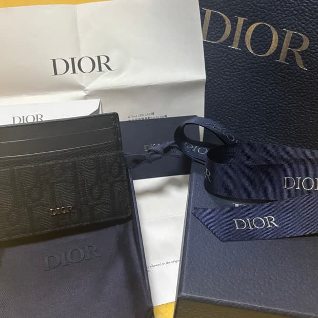 디올 오블리크 카드지갑