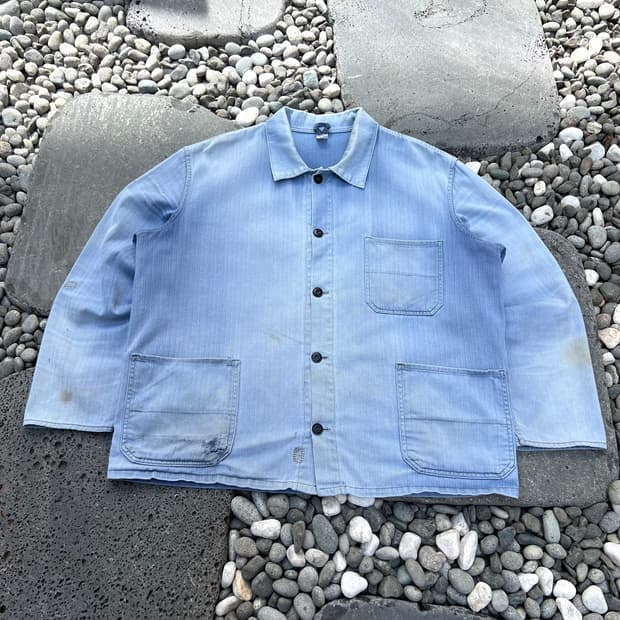 HARD SUN FADED VINTAGE HBT 헤링본 프렌치워크자켓
