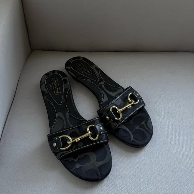 Coach patten slide sandals shoes