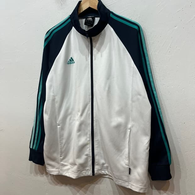 아디다스 재팬 화이트 민트 트랙탑 져지