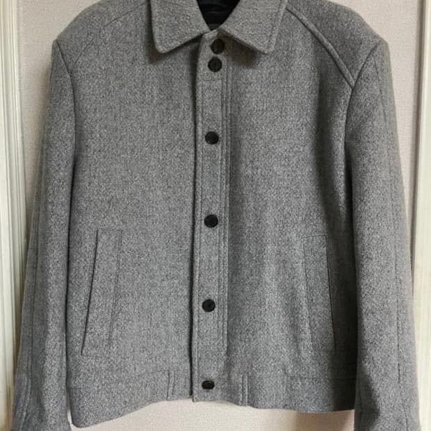 Stu 울 벤딩 블루종 그레이블루 M사이즈