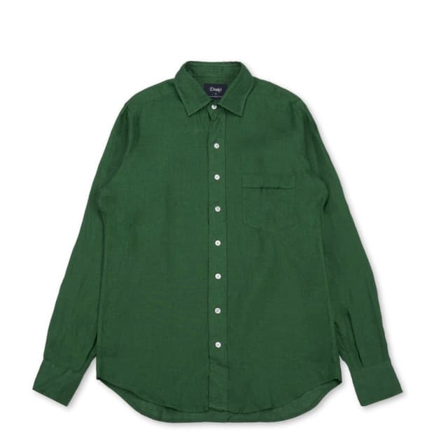 드레익스 리넨 셔츠 그린 XL 새상품