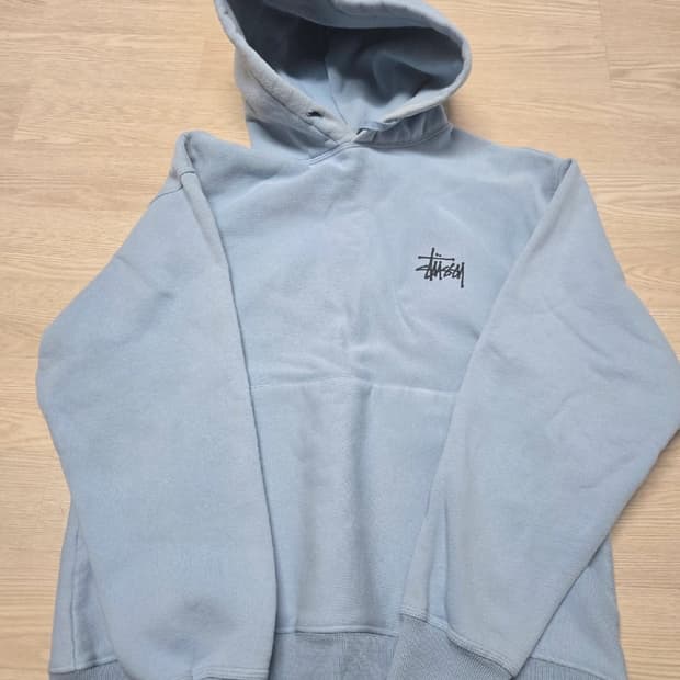 스투시 후드 스카이블루