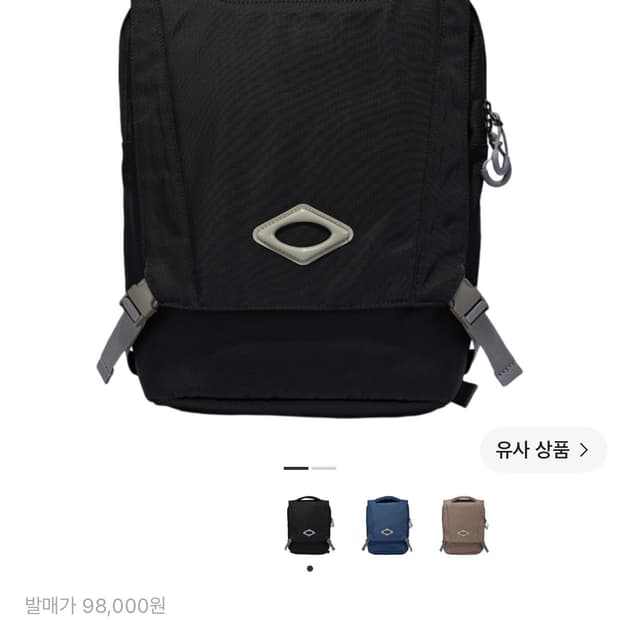 미스치프 플랩 백팩 블랙