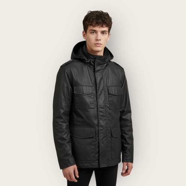 95/ 버버리 블랙라벨 탄창포켓 후디 자켓