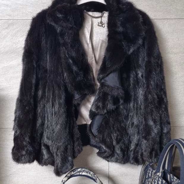 정품) 오브제 밍크 볼레르 자켓 