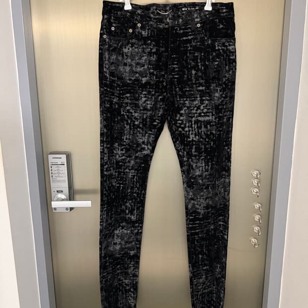 생로랑 벨벳팬츠