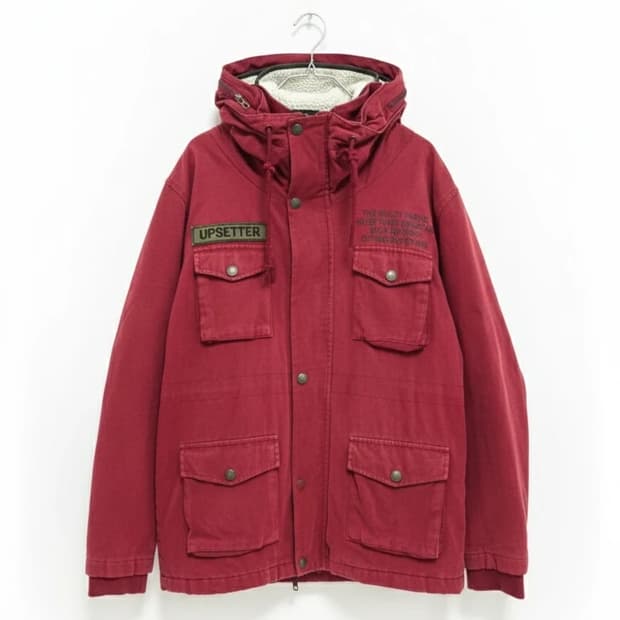 UPSETTER 빈티지 후드 야상 필드자켓