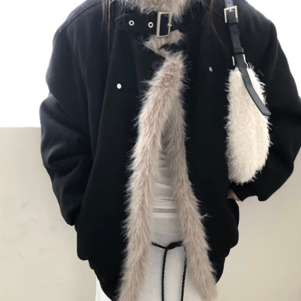 cenji 믹스 퍼 무스탕