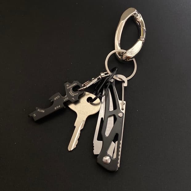 블랙 & 실버.키링