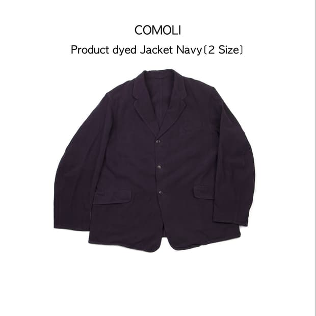 COMOLI 가먼츠(프로덕트) 다잉 자켓 네이비