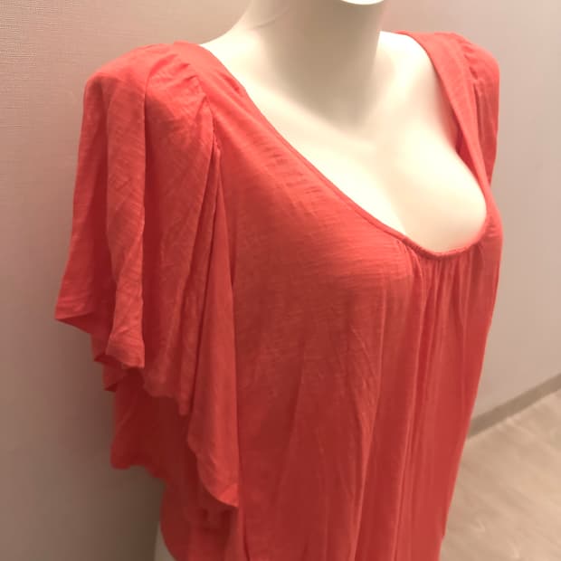 빈티지 코랄 티셔츠