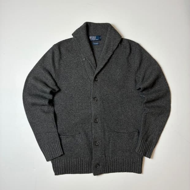 폴로 랄프로렌 00's 캐시미어 울 숄카라 니트 가디건 PN8097