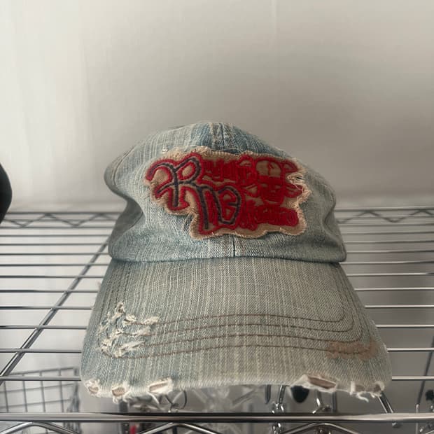 빈티지 데님 볼캡 모자