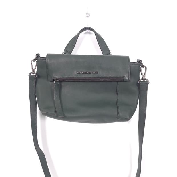 MANDARINA DUCK 그린 레더 크로스백