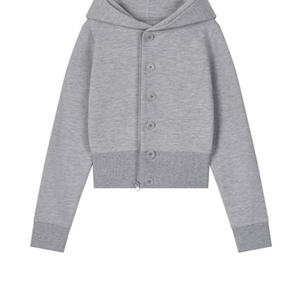 클라따 버튼투웨이 후드집업