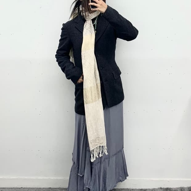 츠모리 치사토 (by.issey miyake) 울혼방 자켓