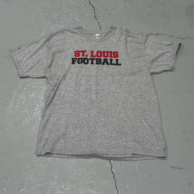 Jerzees(저지스)ST. LOUIS FOOTBALL 그레이 빈티지
