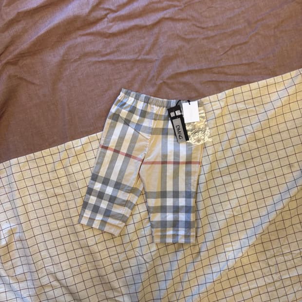 버버리 키즈 체크 팬츠(73/44)  