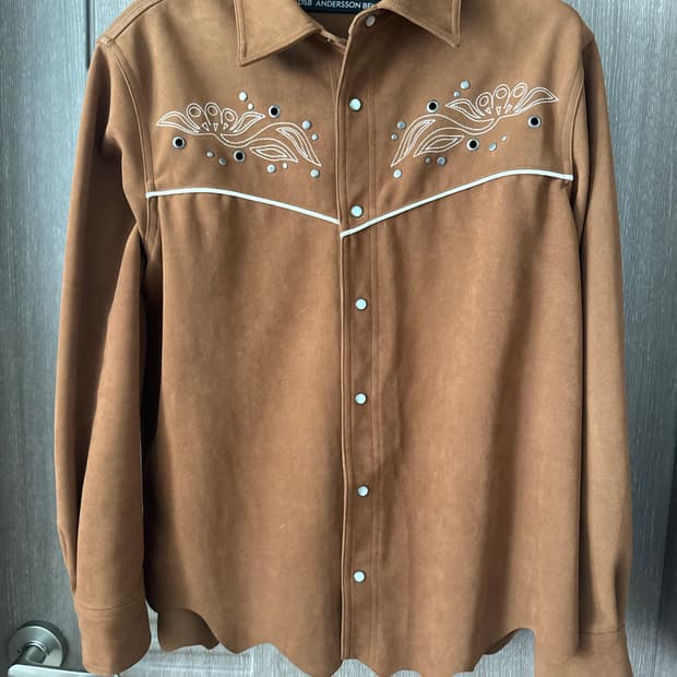 앤더슨벨 스웨이드 웨스턴 셔츠