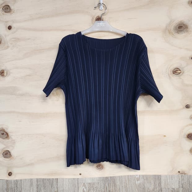 1188) 플리츠 반팔 티셔츠