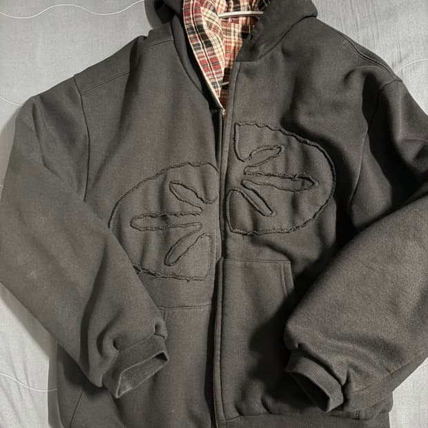 ERTR Reversible Hoodie Zip-Up Check Red