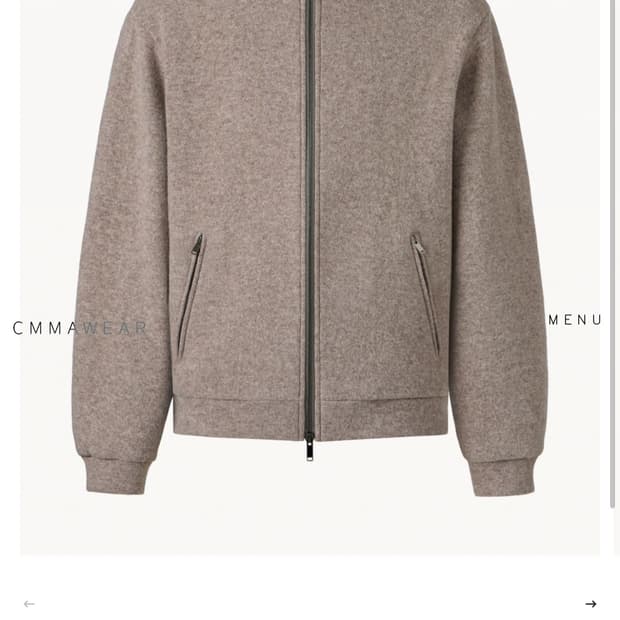 [L] cmmawear 버진 울 드레이프 플리스