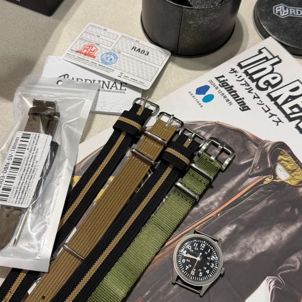 알던애 ra03 알던애 필드워치 카키필드