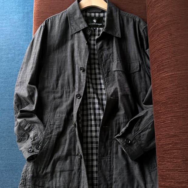 Washed cotton design work jacket