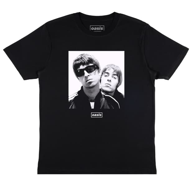 [L] 오아시스 (Oasis) 리암 & 노엘 블랙 티셔츠