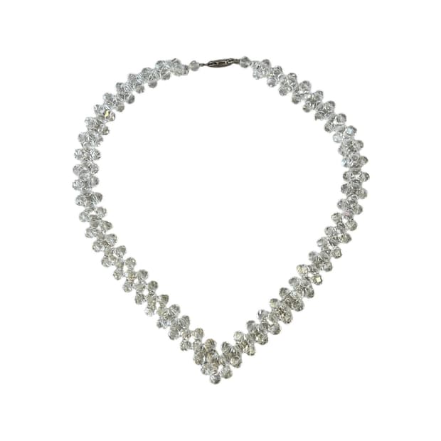 Vintage Crystal V-Line Choker