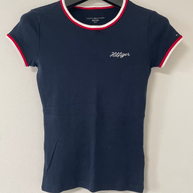 타미힐피거 네이비 반팔티