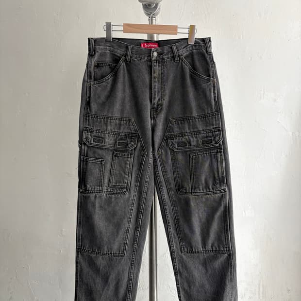 슈프림 22SS 더블니 데님 유틸리티 팬츠