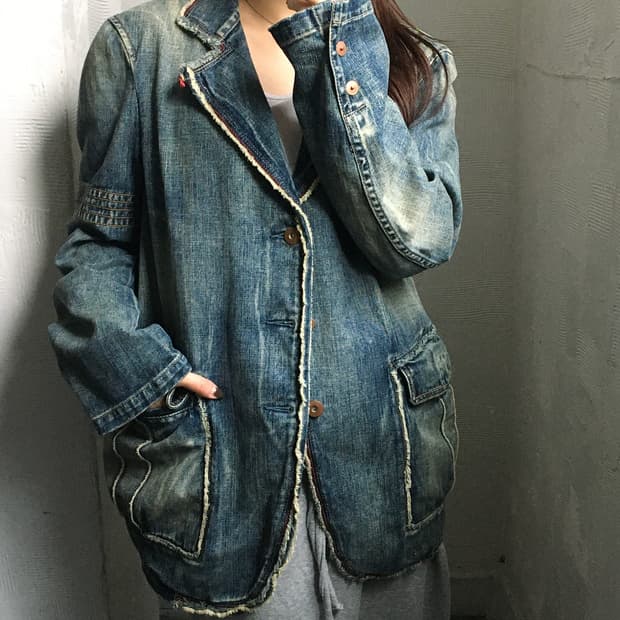 Marithe 마리떼 프랑소와 저버 데님 블레이져 자켓 