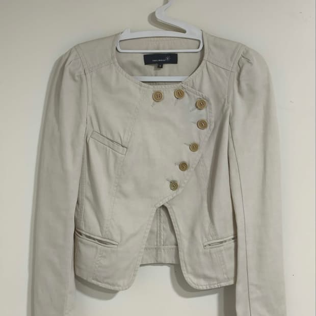 0 이자벨마랑 버튼 포인트 숏자켓 크롭