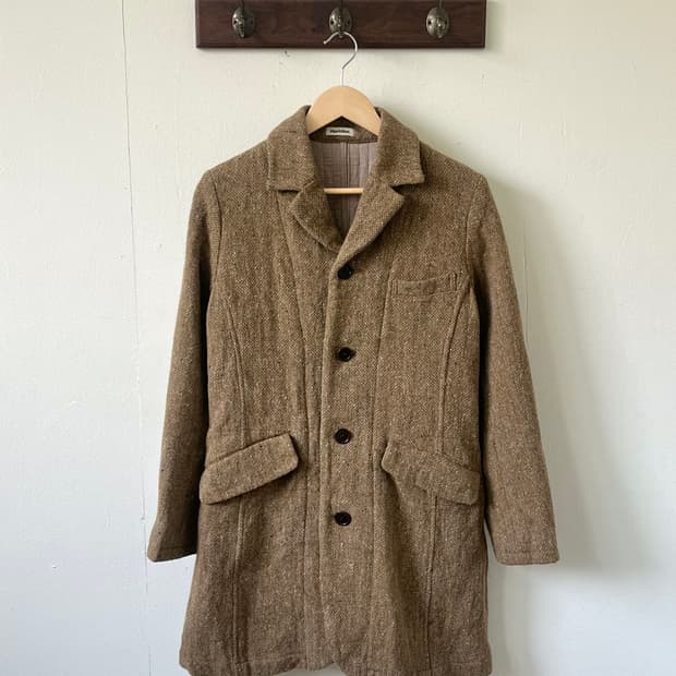 80‘s 이세이미야케 Plantation 트위드 아카이브 코트