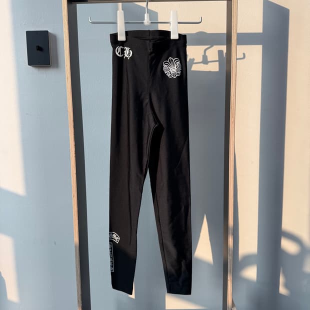 크롬하츠 로고 레깅스 블랙 