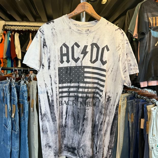 ACDC 락밴드 프린팅 티셔츠