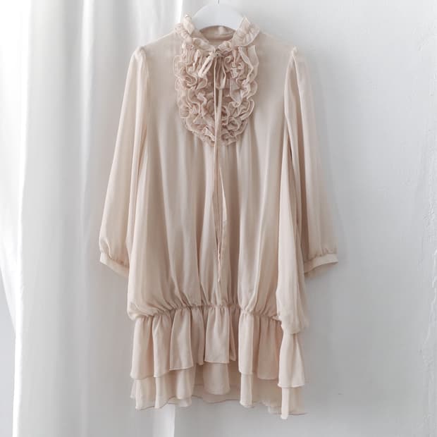 frill balloon one-piece