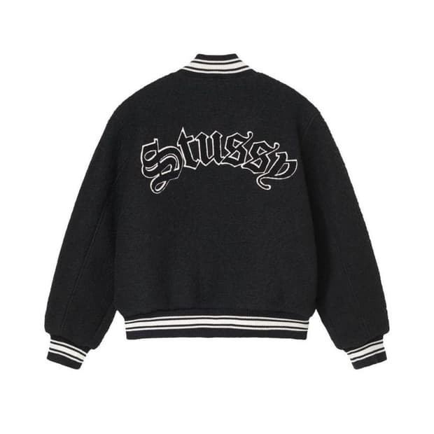 스투시 카센티노 울 바시티자켓