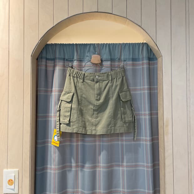 빈티지 카고포켓 미니스커트