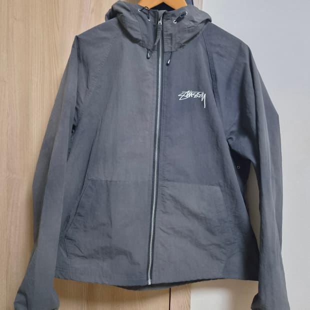 스투시 웨이브 다이 비치 쉘 자켓 블랙 [M]