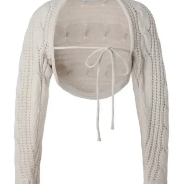 쓰리타임즈 케이블 볼레로 가디건