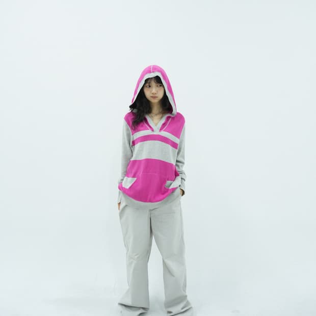 타미힐피거 핑크 후드