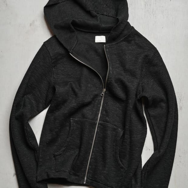 모노프리베 텍스쳐 후드집업 블랙 3 사이즈