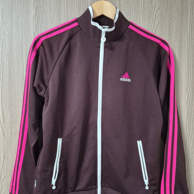 아디다스 삼선 져지 브라운/핫핑크 초희귀색상 대장급