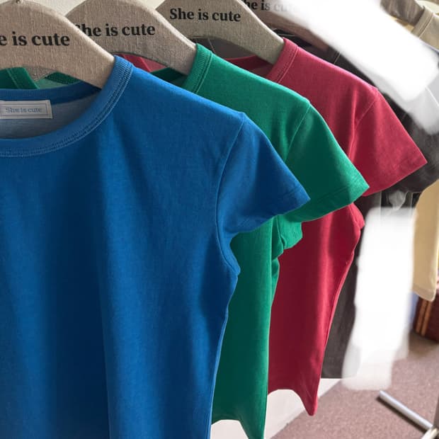 새상품 일괄) 쉬이즈큐트 키키 티 체리/그린/블루