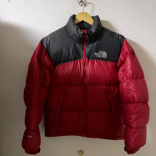 노스페이스 눕시 700 레드&그레이 90(66-77)
